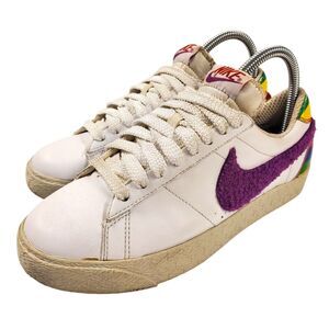 NIKE Shoes BLAZER CLASSIC Womens Size 7 White Berry RAINBOW Sneaker SAMPLE